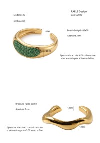 Hamilton Gold Brass Cuff Bracelet