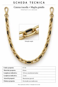 Luxury Brass Shoulder Strap for Handbags