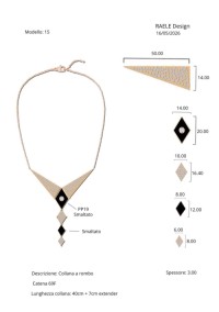 Geometric Brass Statement Necklace